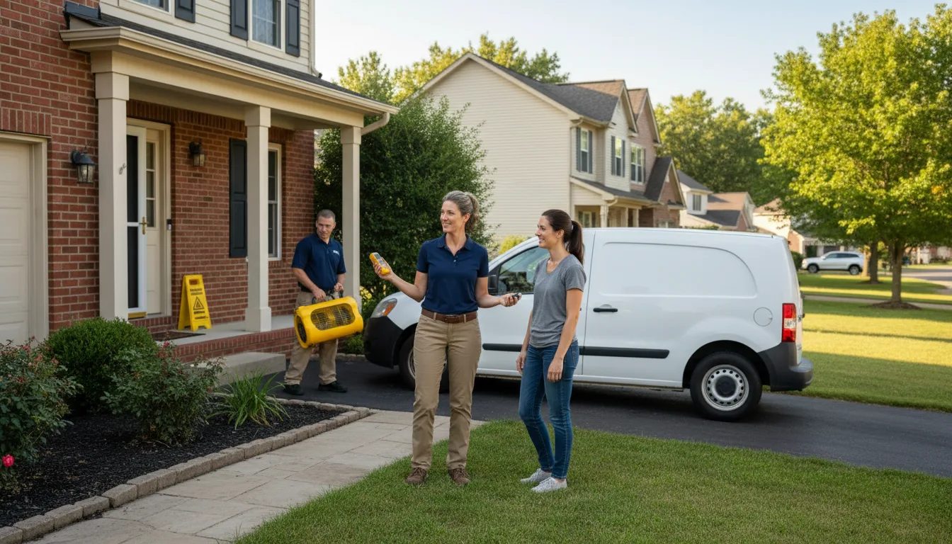 Residential water damage restoration in Bonesteel, SD